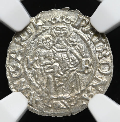 HUNGARY. Mint State Ferdinand I Silver Denar, 1549-KB, NGC MS65, Gem BU