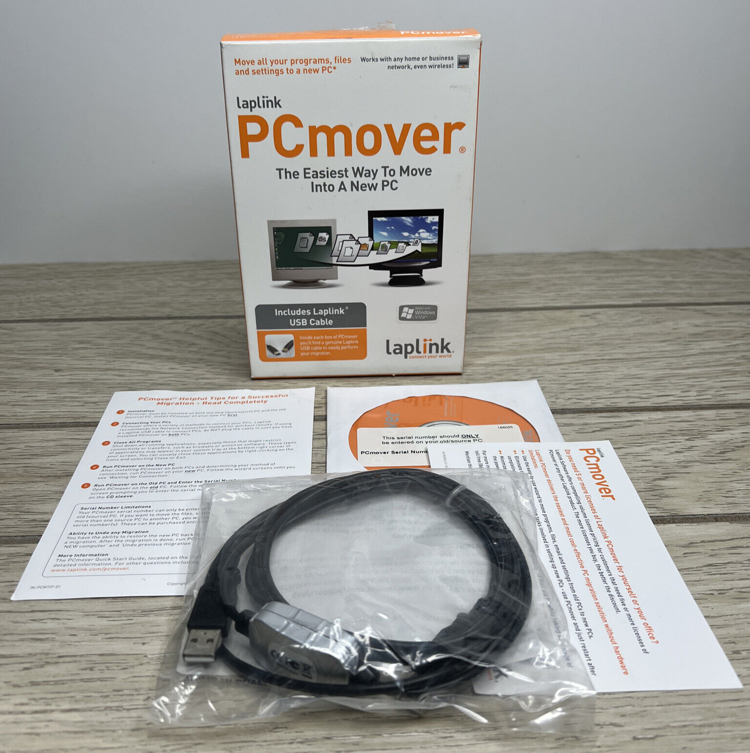 Laplink Pc Mover Software And Cable Kit Open Box
