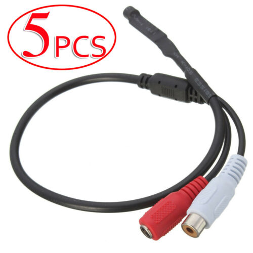 5 Pcs -YP72 Audio High Sensitive Mic Microphone For CCTV Security Camera DVR